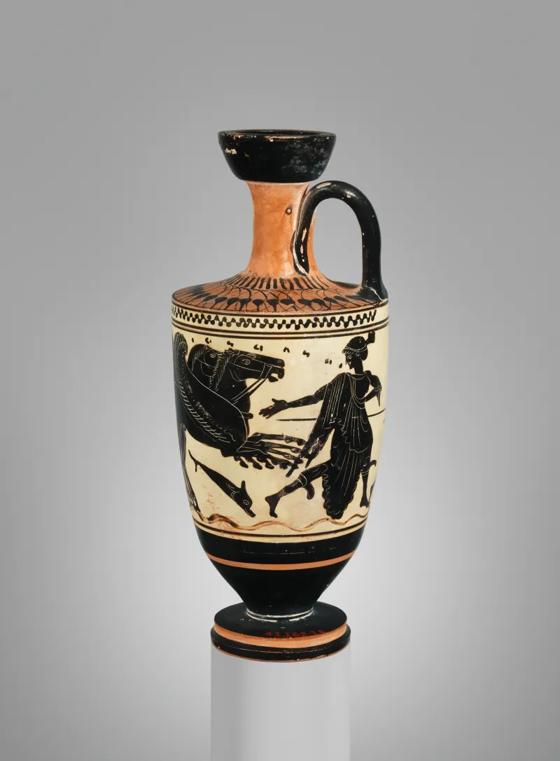 Terracotta Lekythos (Oil Flask) Met 