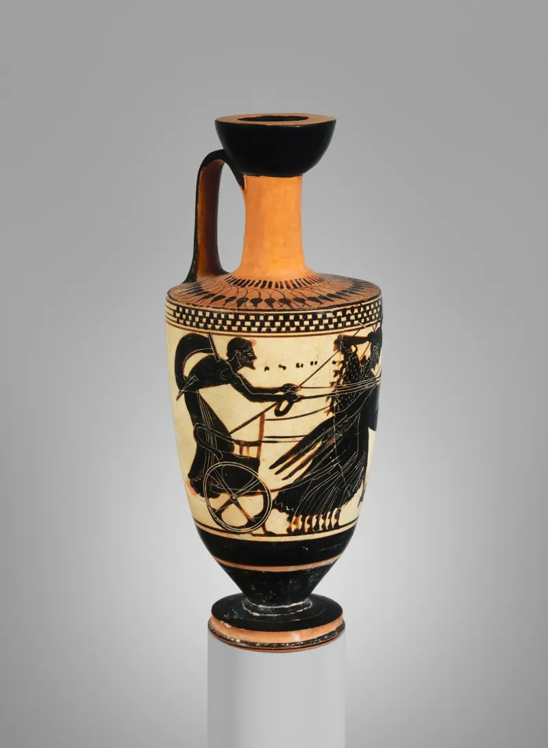 Terracotta Lekythos (Oil Flask) Met 