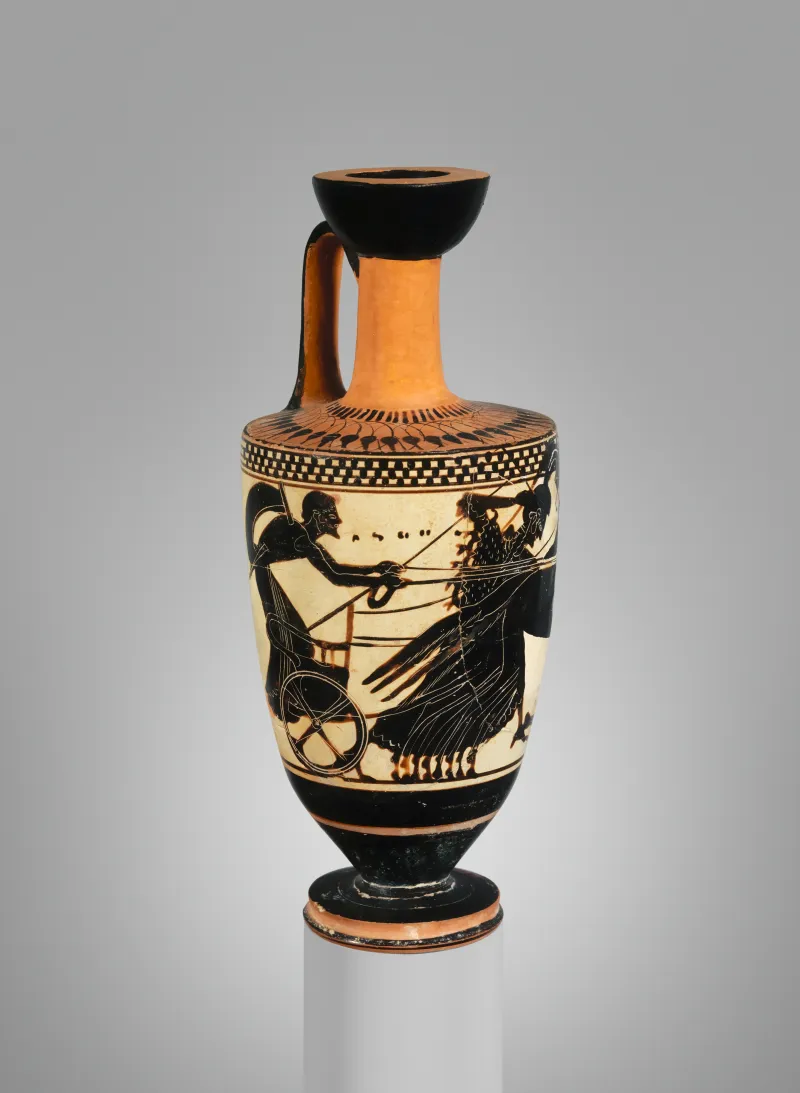 Terracotta Lekythos (Oil Flask) Met 