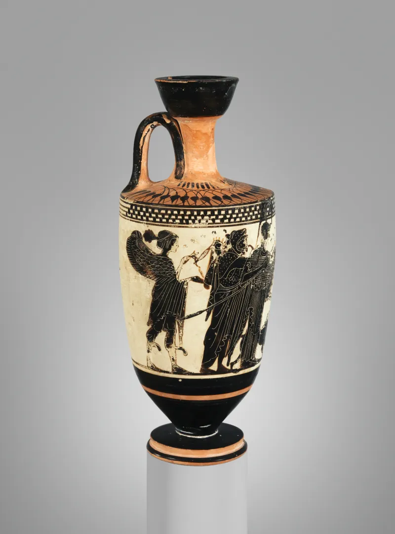 Terracotta Lekythos (Oil Flask) Met 