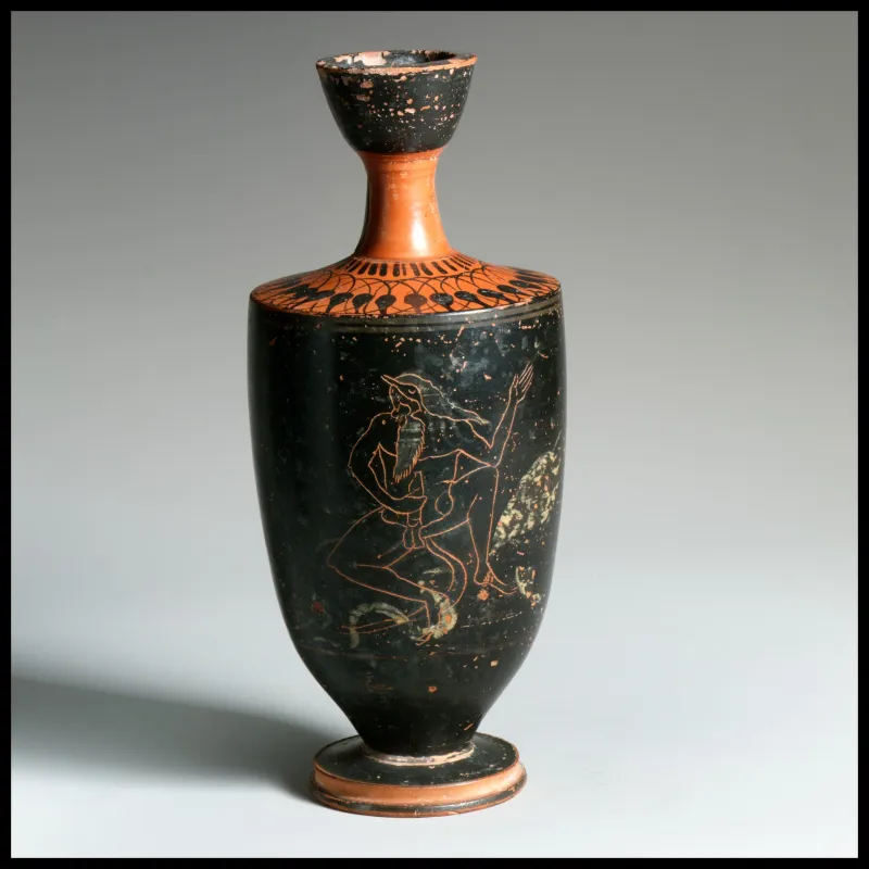 Terracottas Lekythos (Oil Flask) Met 