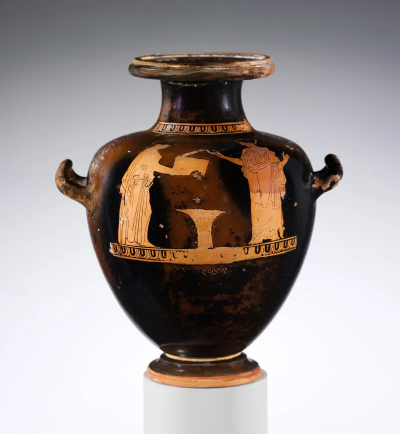 Terracotta Hydria- Kalpis (Water Jar) Met 