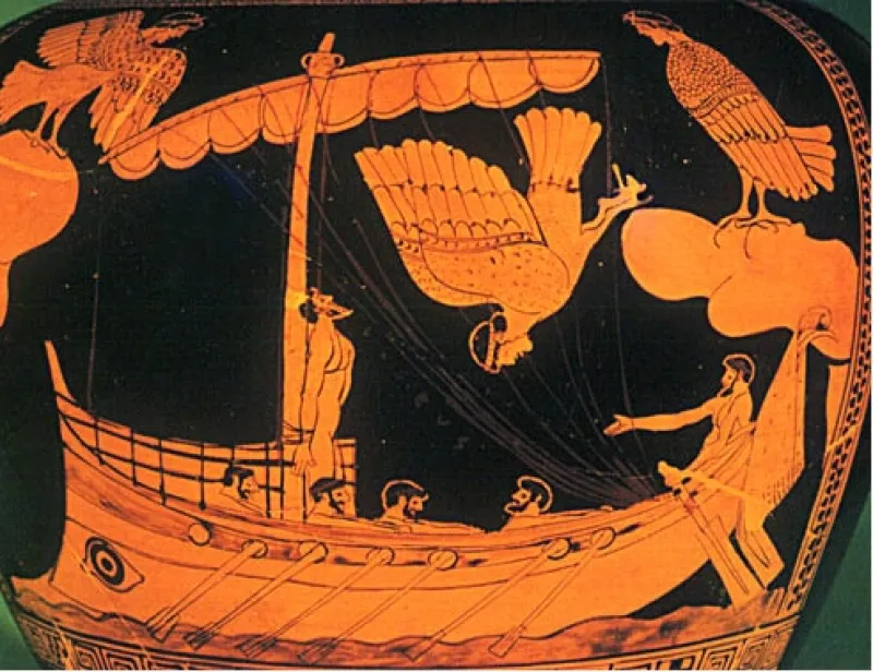 Odysseus-Siren Parthenope, The Mythological Founder Of 