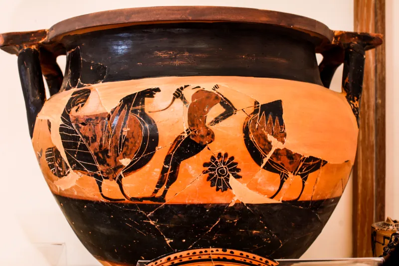 Circle Of Sophilos - Abv Extra - Komast Between Sirens - San Between Panthers - Aigina Am 1755A - 