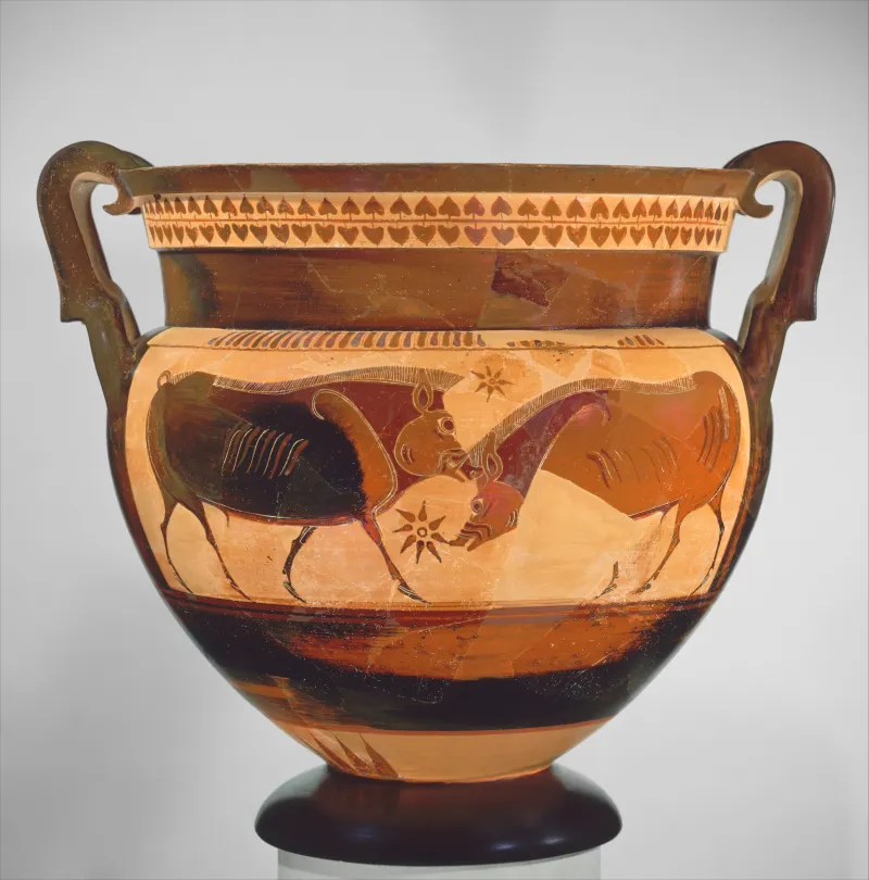 Terracotta Volute-Krater (Vase For Mixing Wine And Water) Met 