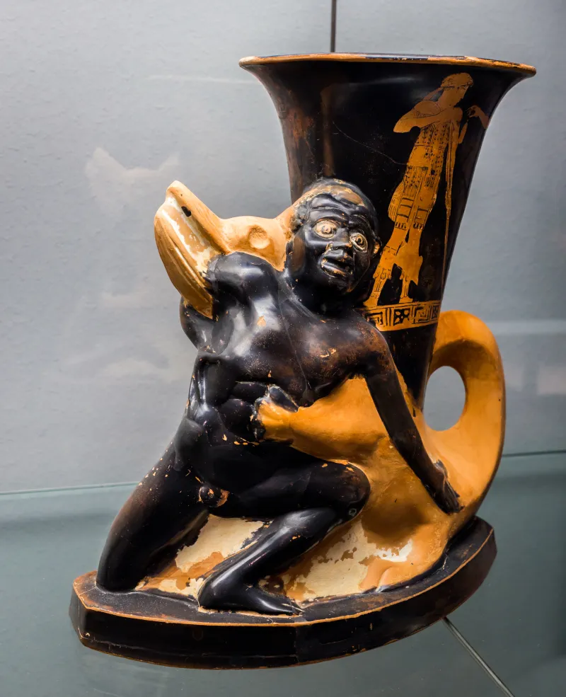 Manner Of The Sotades Painter Arv 765 1 Crocodile And African Boy - Four Women 