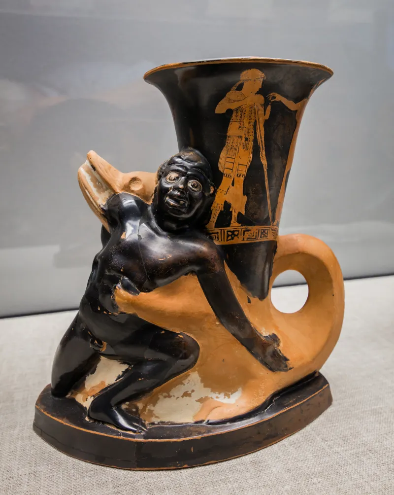 Manner Of The Sotades Painter Arv 765 1 Crocodile And African Boy - Four 