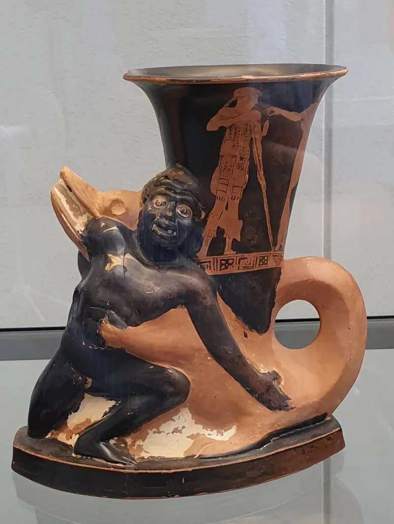 Manner Of The Sotades Painter, Crocodile And African Boy - Four 