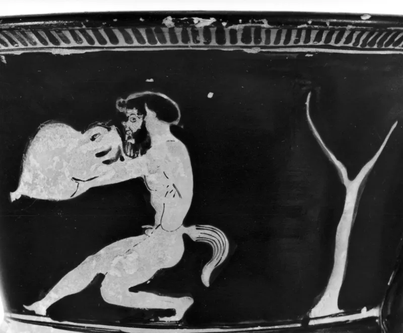 Sotades Painter - Red-Figure Rhyton - Walters 482050 - Detail 