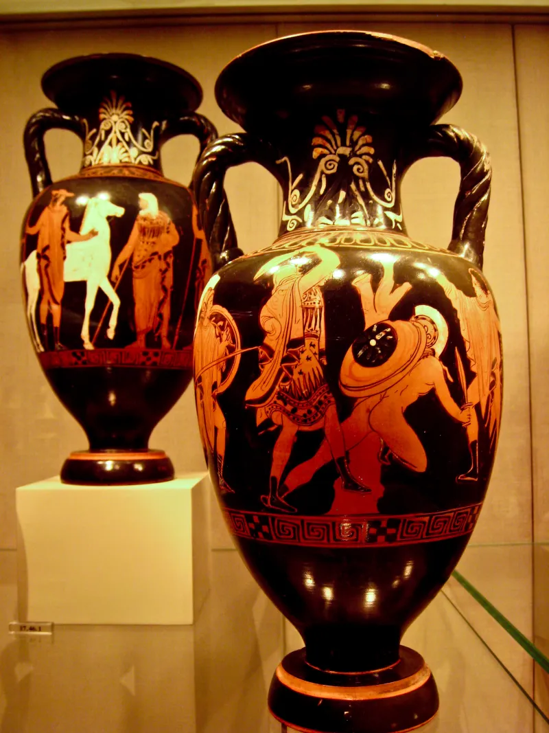 Combat Of Greeks Against Amazons 