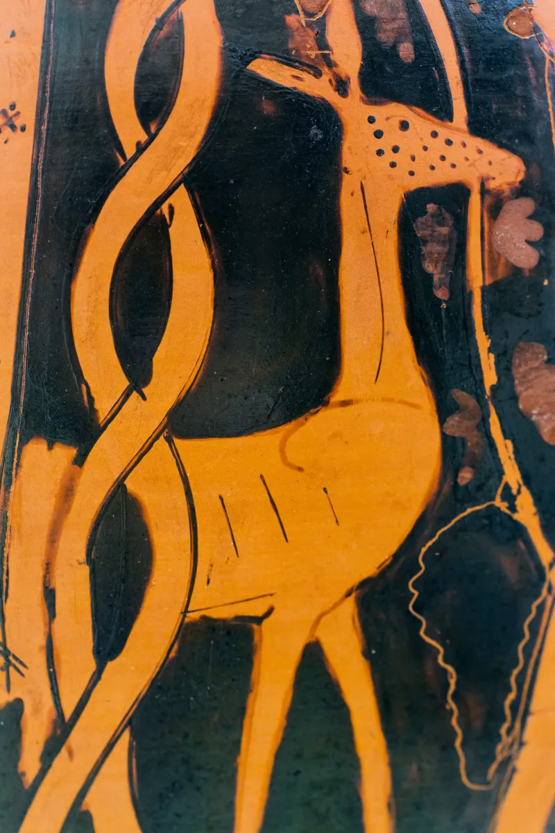 Very Early Red Figure Pot Arv 11 1 Dionysos With Maenads - Achilles And Ajax Playing 