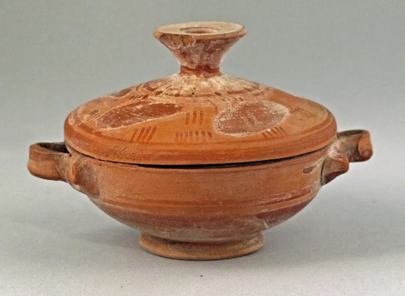 Lekanis With Lid, Miniature Met 