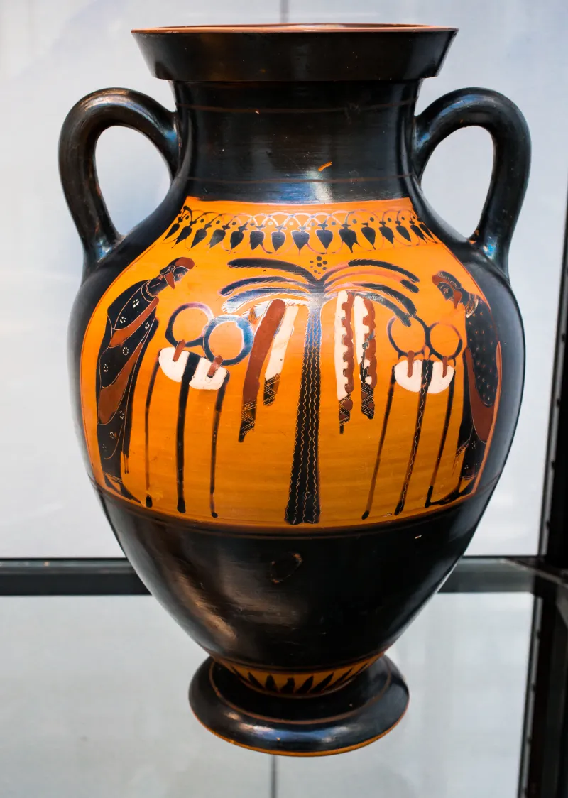 Swing Painter - Abv 305 24 - Herakles And The Lion - Men At Decorated Palm Tree - München As 1395 - 