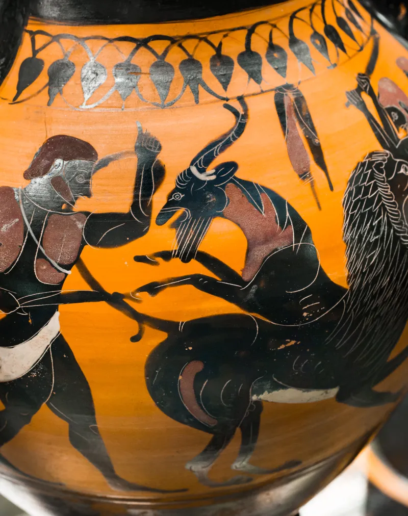 Swing Painter - Abv 306 29 - Herakles And The Boar - Men Attacking The Chimaira - London Bm 1843-1103-64 - 