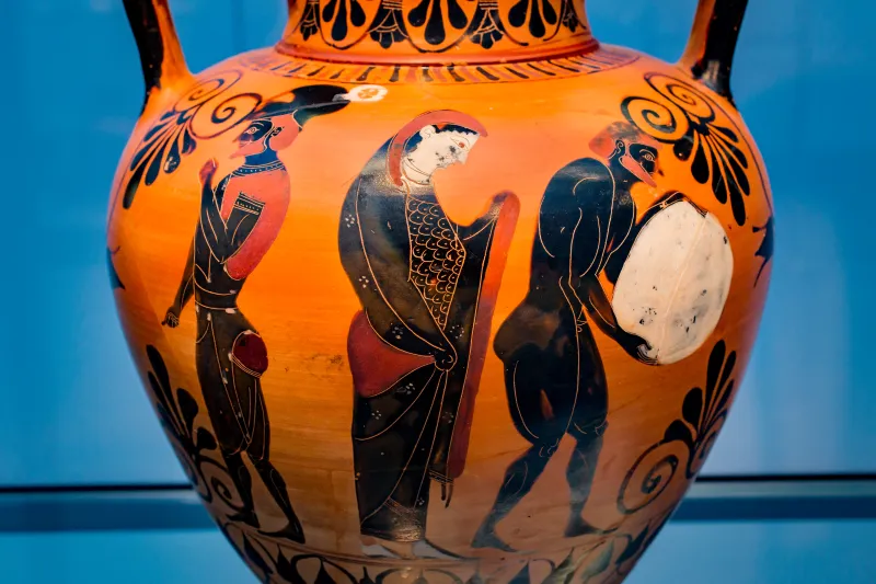 Swing Painter - Abv 308 81 - Ajax And Persephone And Sisyphos In The Underworld - Two Warriors Departing - München As 1494 - 