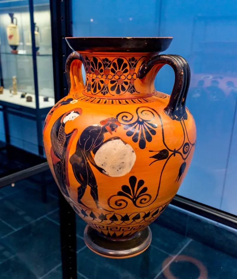 Swing Painter - Abv 308 81 - Ajax And Persephone And Sisyphos In The Underworld - Two Warriors Departing - München As 1494 - 