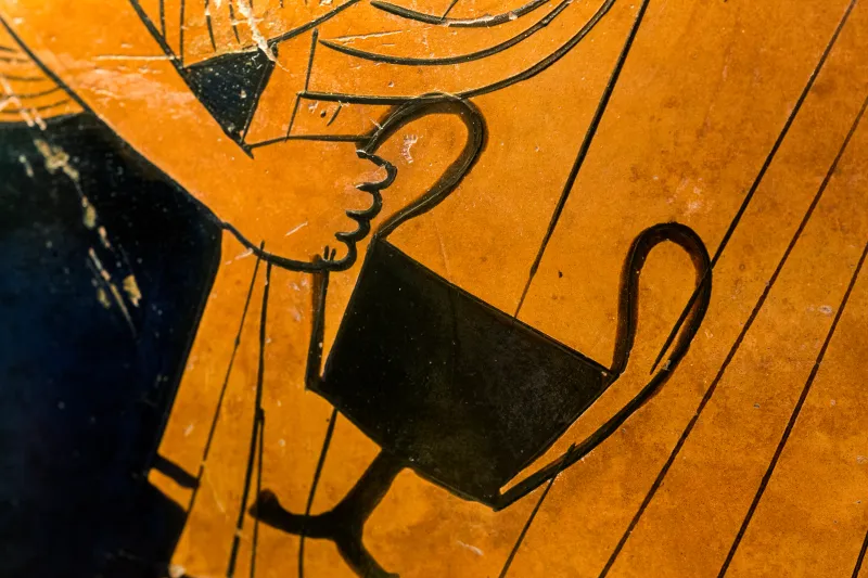 Syracuse Painter Arv 518 5 Dionysos With Satyr And Maenad - Komos 