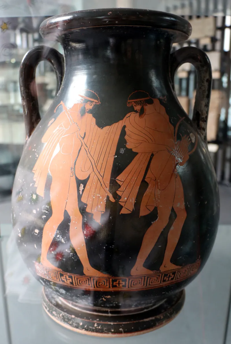Pittore Di Syriskos, Pelike Attica A Figure Rosse, Da Rudiae, 480-470 