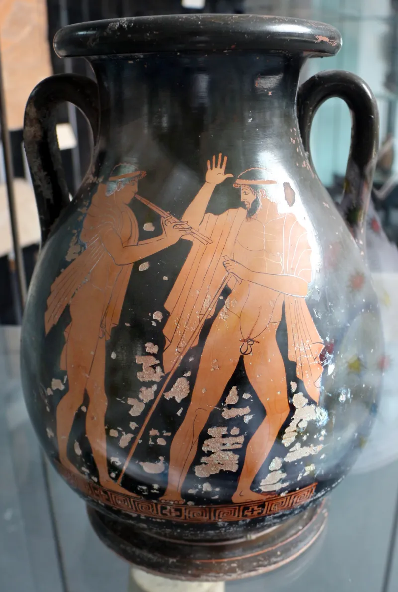 Pittore Di Syriskos, Pelike Attica A Figure Rosse, Da Rudiae, 480-470 