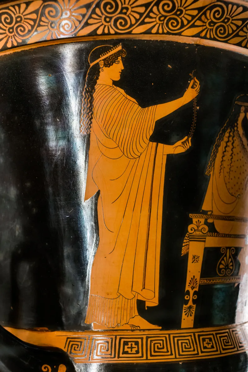 Syriskos Painter - Arv 260 2 - Poseidon With Theseus And Nereids - Paris Bnf Cabmed 418 - 