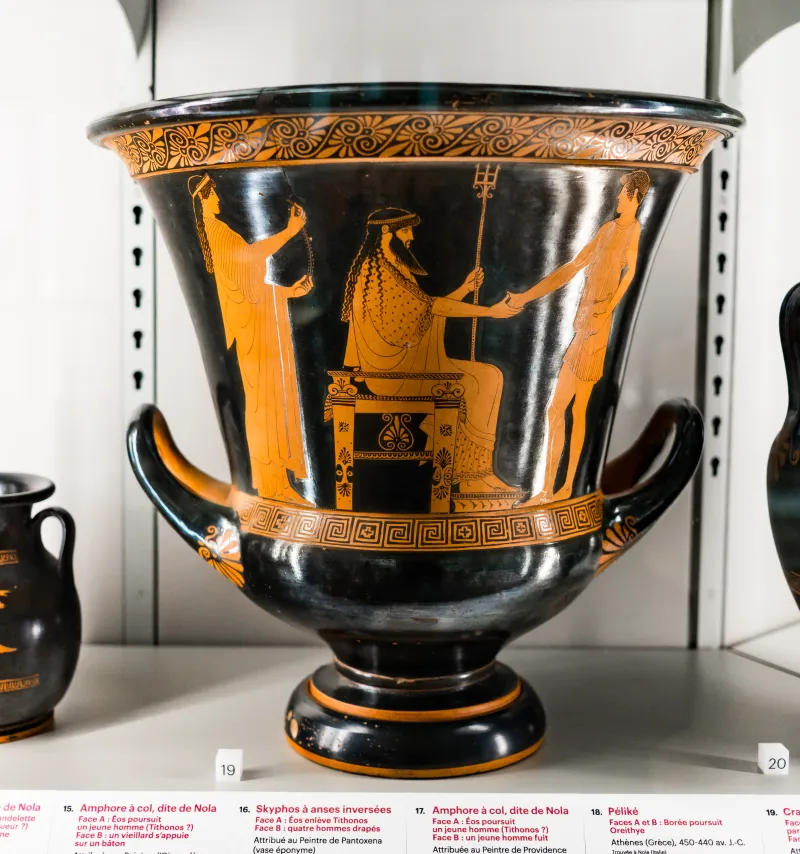 Syriskos Painter - Arv 260 2 - Poseidon With Theseus And Nereids - Paris Bnf Cabmed 418 - 