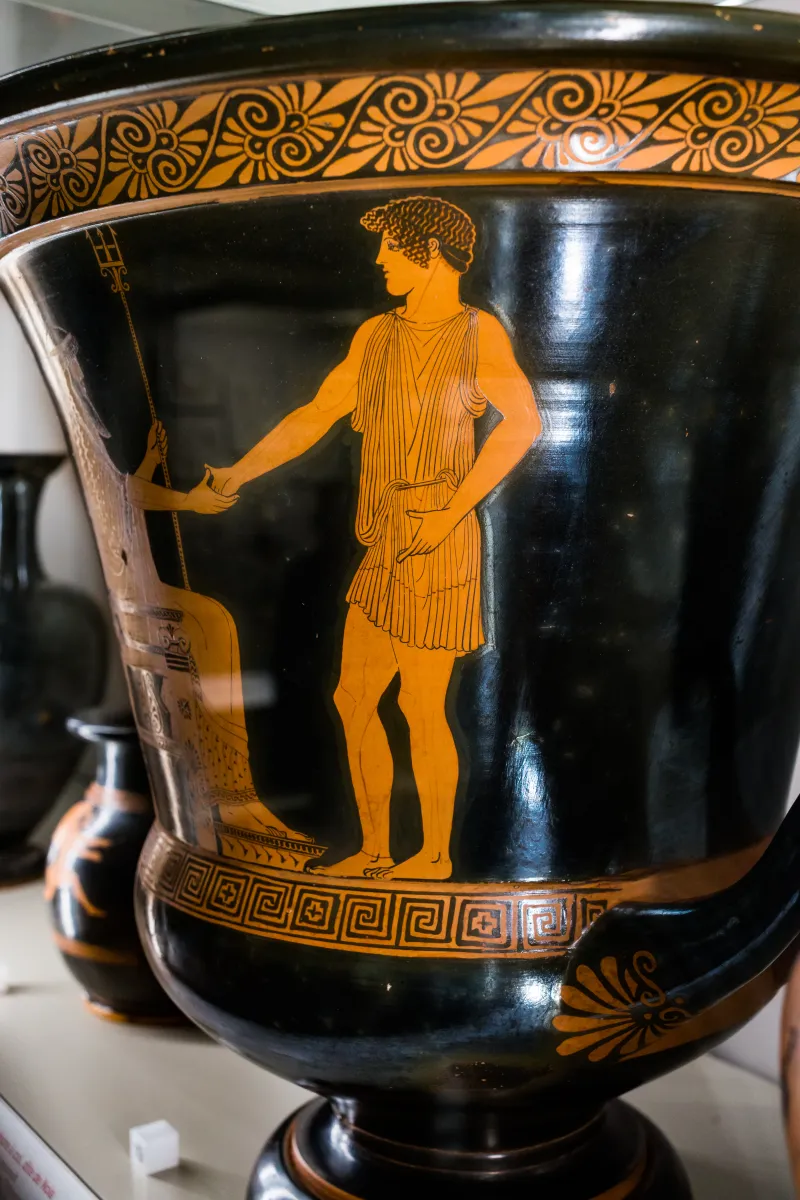 Syriskos Painter - Arv 260 2 - Poseidon With Theseus And Nereids - Paris Bnf Cabmed 418 - 