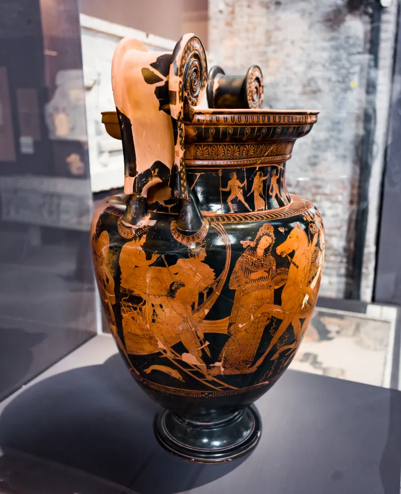 Talos Painter - Arv 1338 1 - Dionysos With Satyrs And Maenads - Death Of Talos - Argonauts And Gods - Ruvo Manj 36933 - 