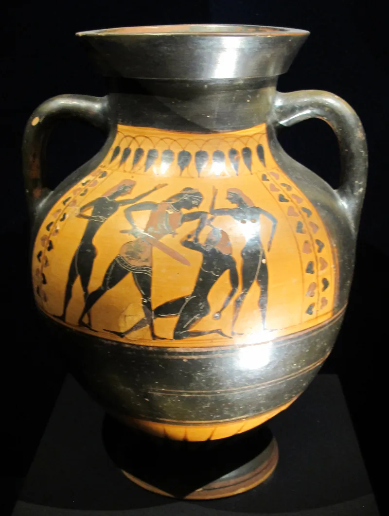 Pittore Di Tarquinia Rc3984 O Pittore Di Witt, Anfora Con Teseo Che Uccide Il Minotauro, 540-520 (Man 