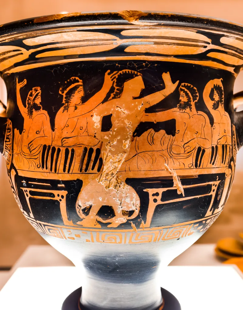 Telos Painter - Arv 1426 29 - Symposion - Draped Youths - Ferrara Man 5682 - 