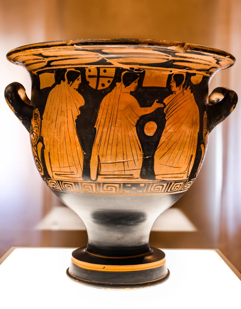 Telos Painter - Arv 1426 29 - Symposion - Draped Youths - Ferrara Man 5682 - 