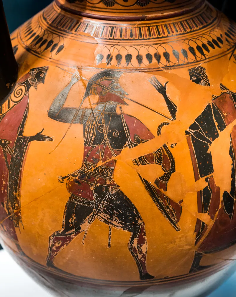 Affecter - Abv 240 19 - Man Separating Duelling Hoplites - München As 1440 - 