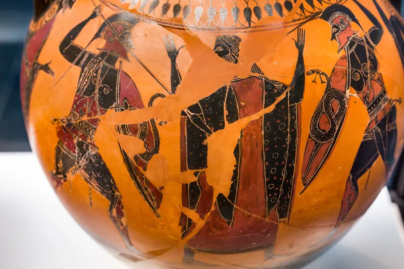 Affecter - Abv 240 19 - Man Separating Duelling Hoplites - München As 1440 - 