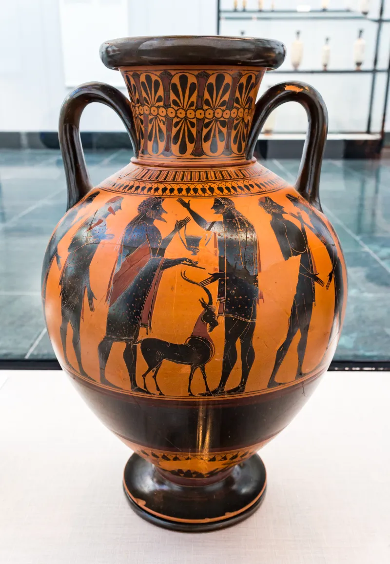 Affecter - Abv 243 44 - Dionysos And Ikarios - Men Leading Goat To Sacrifice - München As 1441 - 