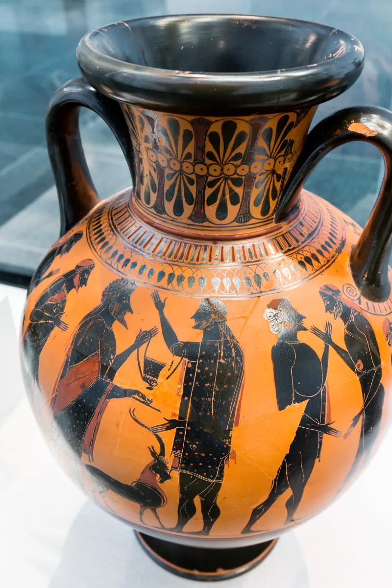 Affecter - Abv 243 44 - Dionysos And Ikarios - Men Leading Goat To Sacrifice - München As 1441 - 