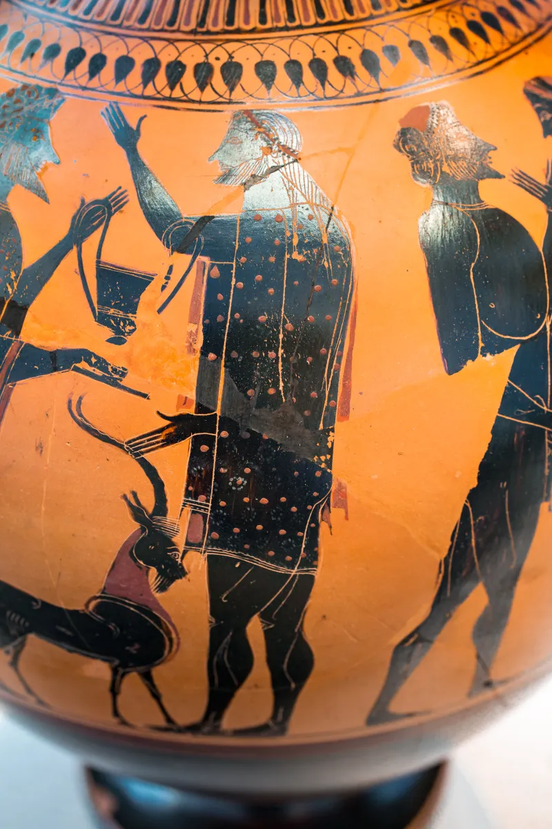 Affecter - Abv 243 44 - Dionysos And Ikarios - Men Leading Goat To Sacrifice - München As 1441 - 