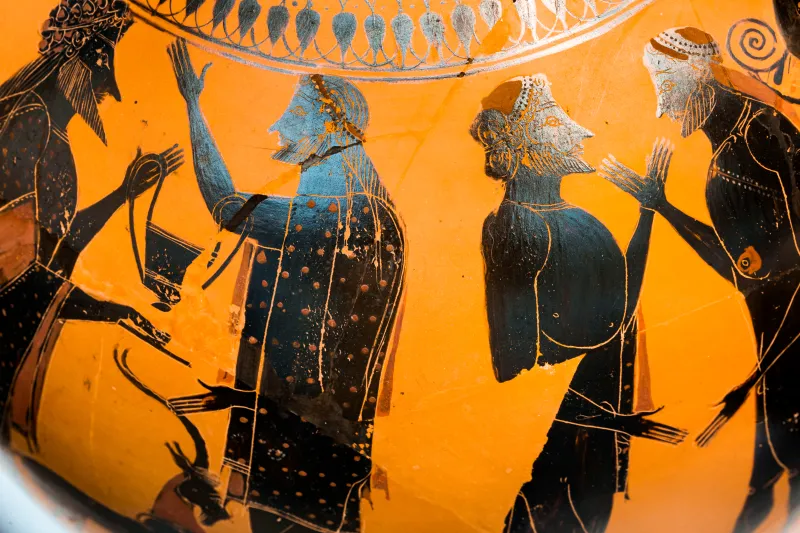 Affecter - Abv 243 44 - Dionysos And Ikarios - Men Leading Goat To Sacrifice - München As 1441 - 