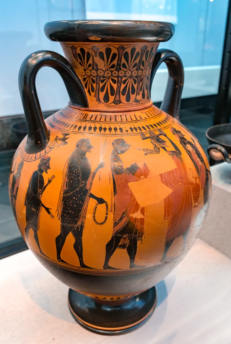 Affecter - Abv 243 44 - Dionysos And Ikarios - Men Leading Goat To Sacrifice - München As 1441 - 