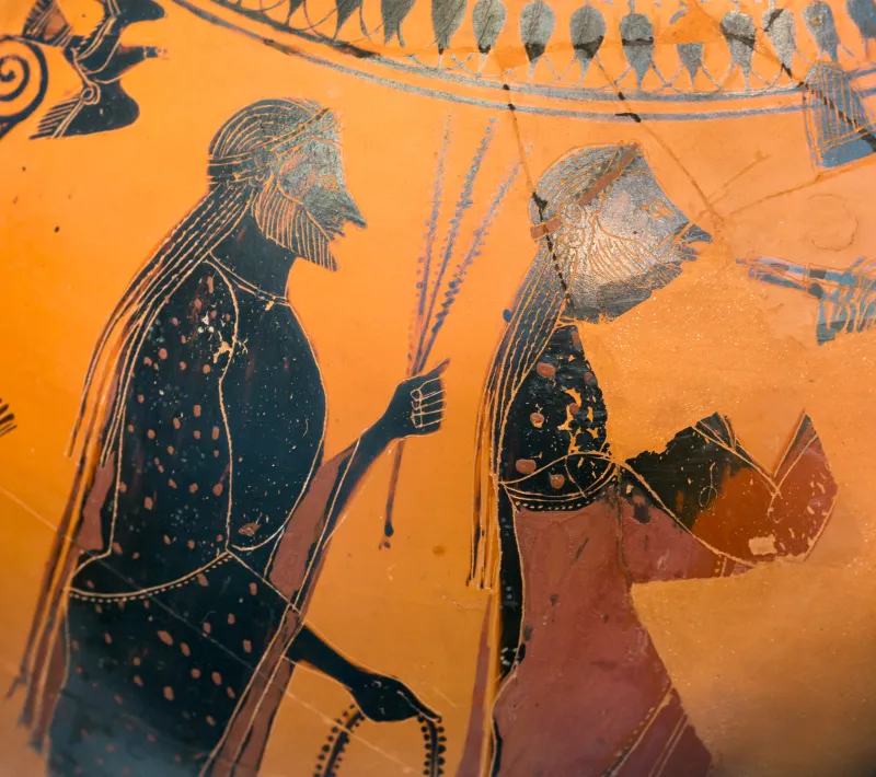 Affecter - Abv 243 44 - Dionysos And Ikarios - Men Leading Goat To Sacrifice - München As 1441 - 