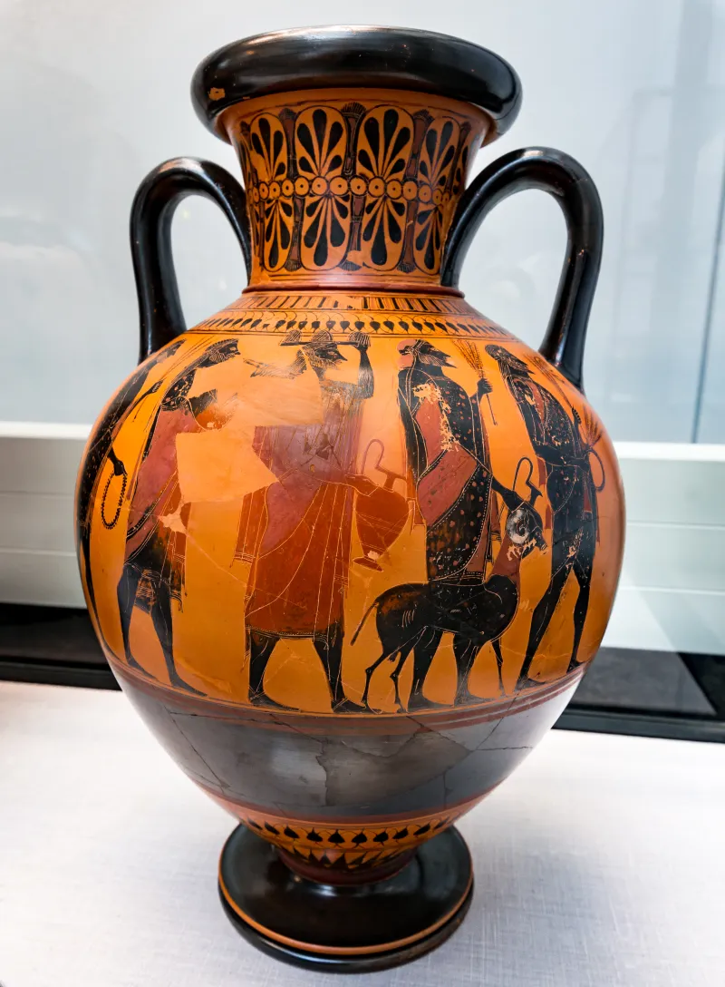 Affecter - Abv 243 44 - Dionysos And Ikarios - Men Leading Goat To Sacrifice - München As 1441 - 