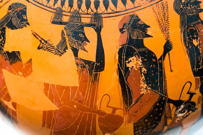 Affecter - Abv 243 44 - Dionysos And Ikarios - Men Leading Goat To Sacrifice - München As 1441 - 