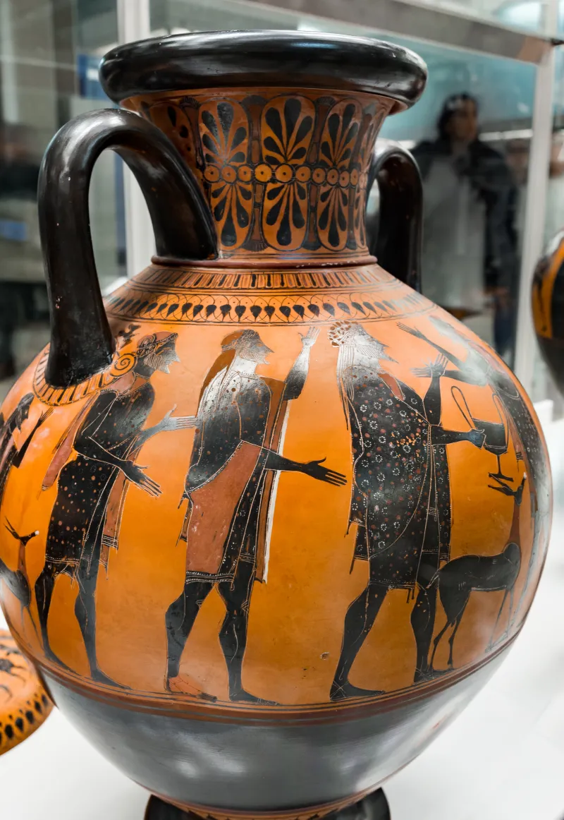 Affecter - Abv 243 45 - Dionysos And Ikarios - Horseman And Other Figures - London Bm - 1836-0224-46 - 