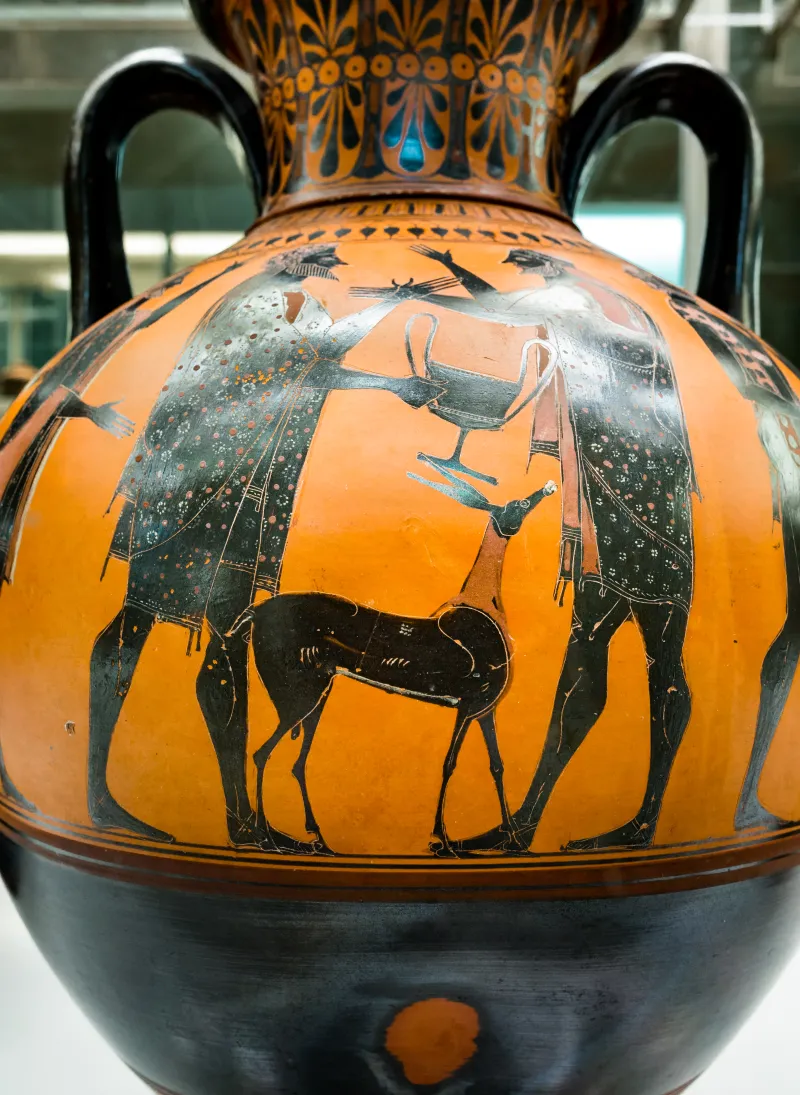 Affecter - Abv 243 45 - Dionysos And Ikarios - Horseman And Other Figures - London Bm - 1836-0224-46 - 