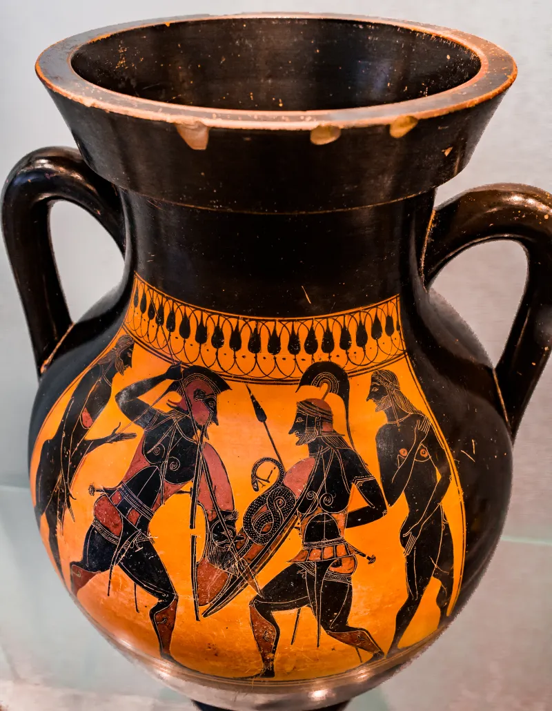 Affecter - Abv 245 68 - Hoplites Duelling Between Men - København Ncg 2692 - 