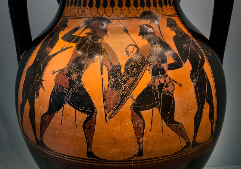 Affecter - Abv 245 68 - Hoplites Duelling Between Men - København Ncg 2692 - 