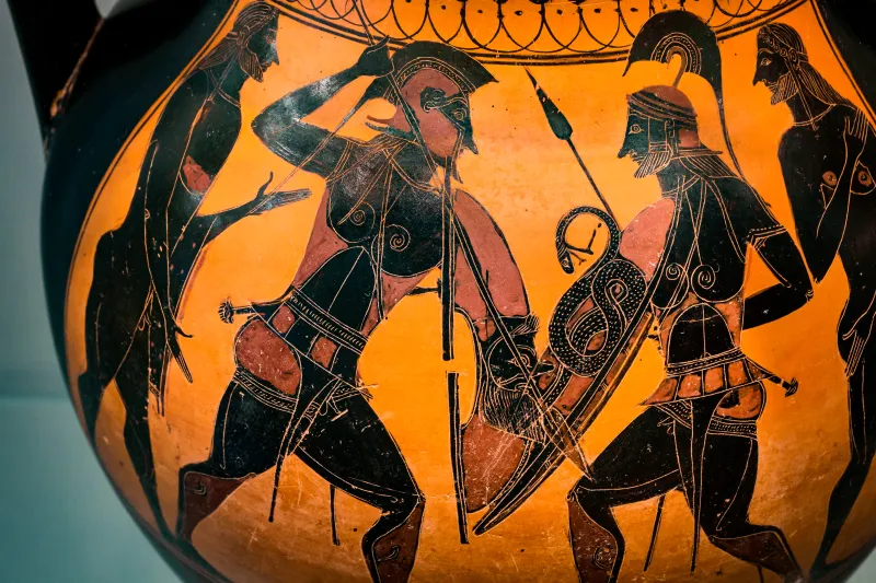 Affecter - Abv 245 68 - Hoplites Duelling Between Men - København Ncg 2692 - 