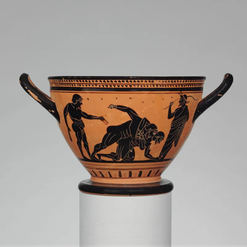 Terracotta Skyphos (Deep Drinking Cup) Met 