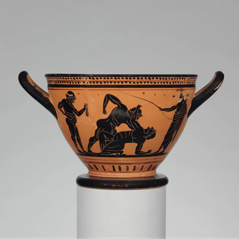 Terracotta Skyphos (Deep Drinking Cup) Met 