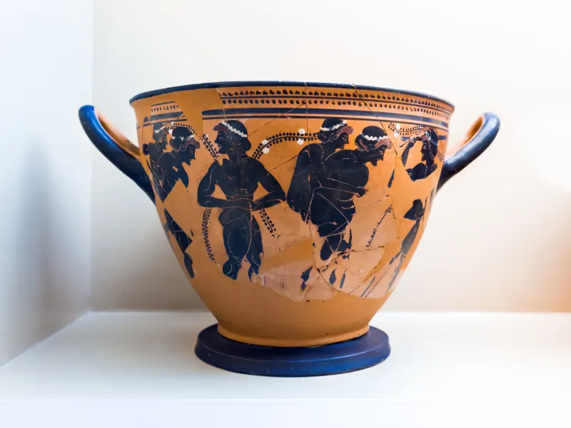 Theseus Painter - Abv 518 - Ephedrismos - Athens Agora Museum P 1546 - 