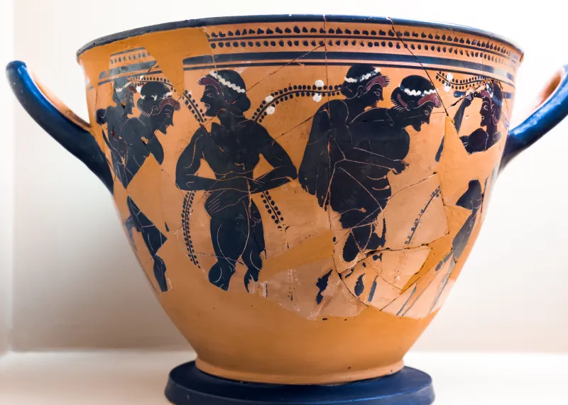 Theseus Painter - Abv 518 - Ephedrismos - Athens Agora Museum P 1546 - 