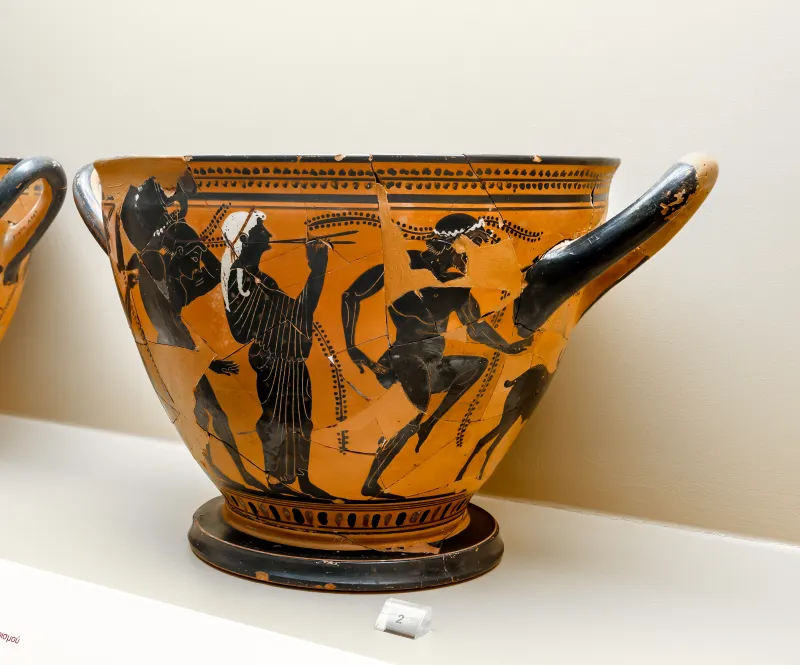 Theseus Painter - Abv 518 - Komos - Athens Agora Museum P 